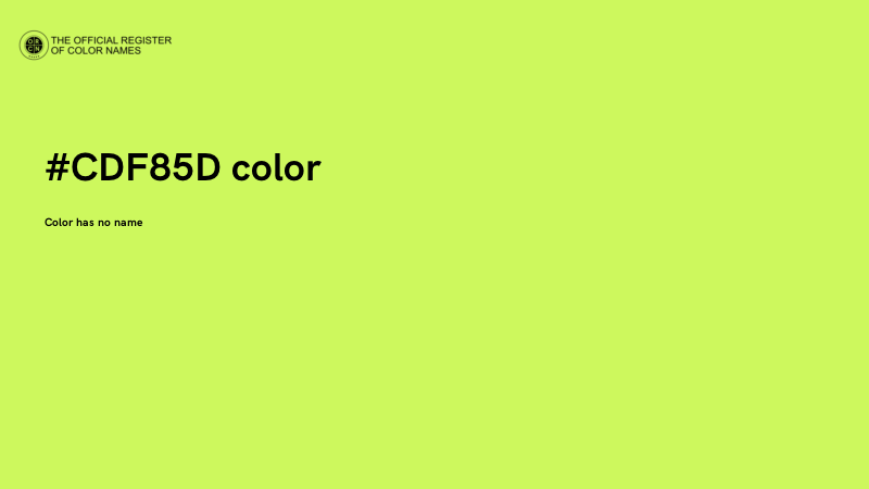 #CDF85D color image