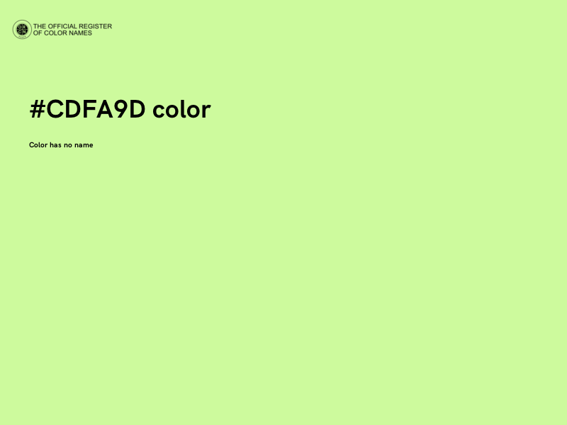 #CDFA9D color image