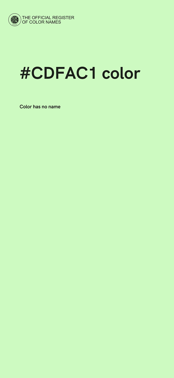 #CDFAC1 color image
