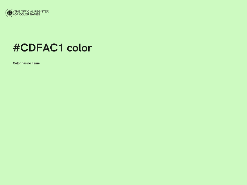 #CDFAC1 color image