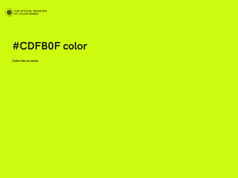 #CDFB0F color image