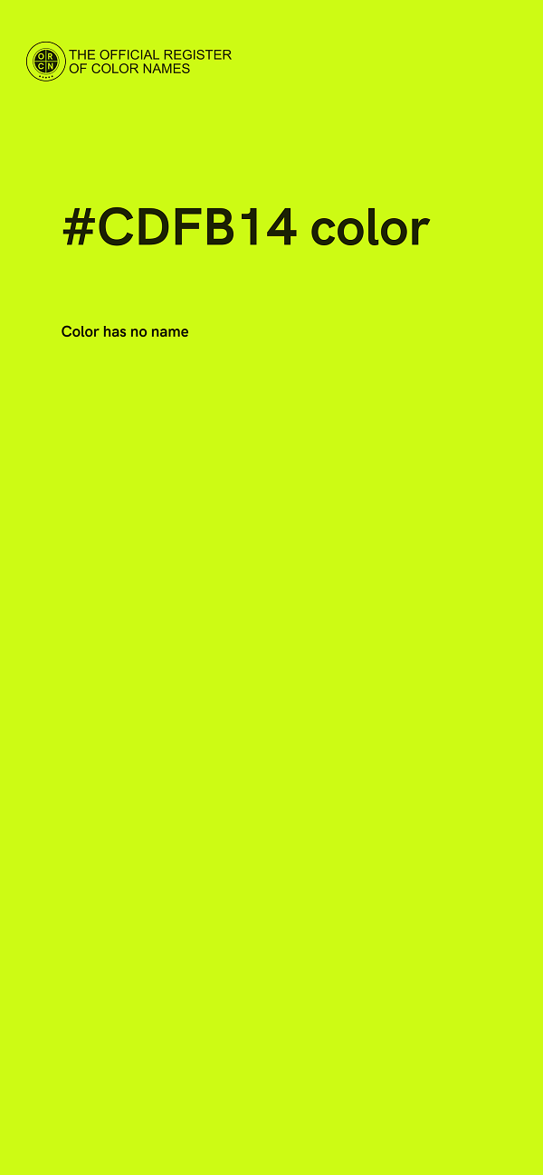 #CDFB14 color image