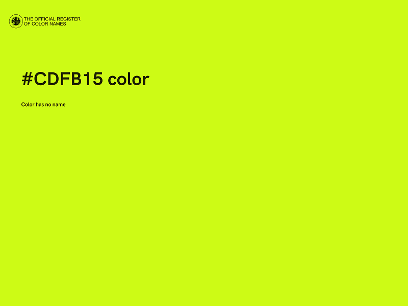 #CDFB15 color image