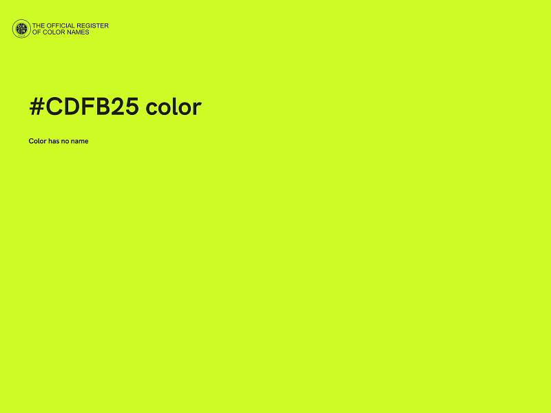 #CDFB25 color image