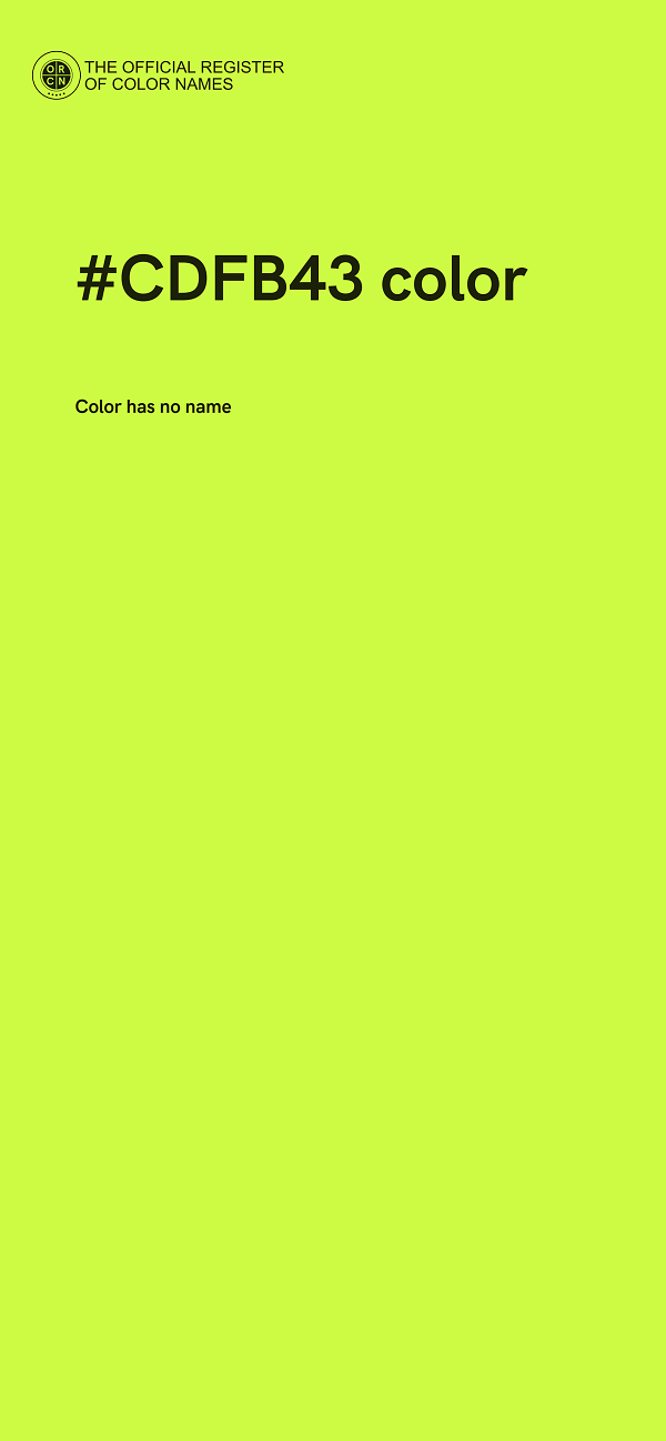 #CDFB43 color image