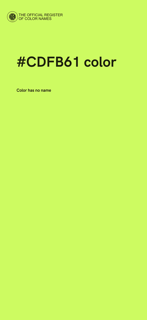 #CDFB61 color image