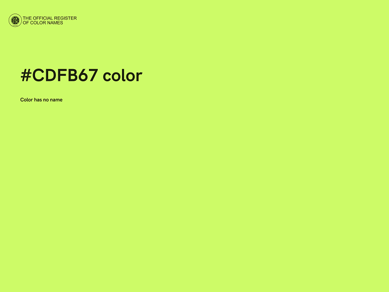 #CDFB67 color image