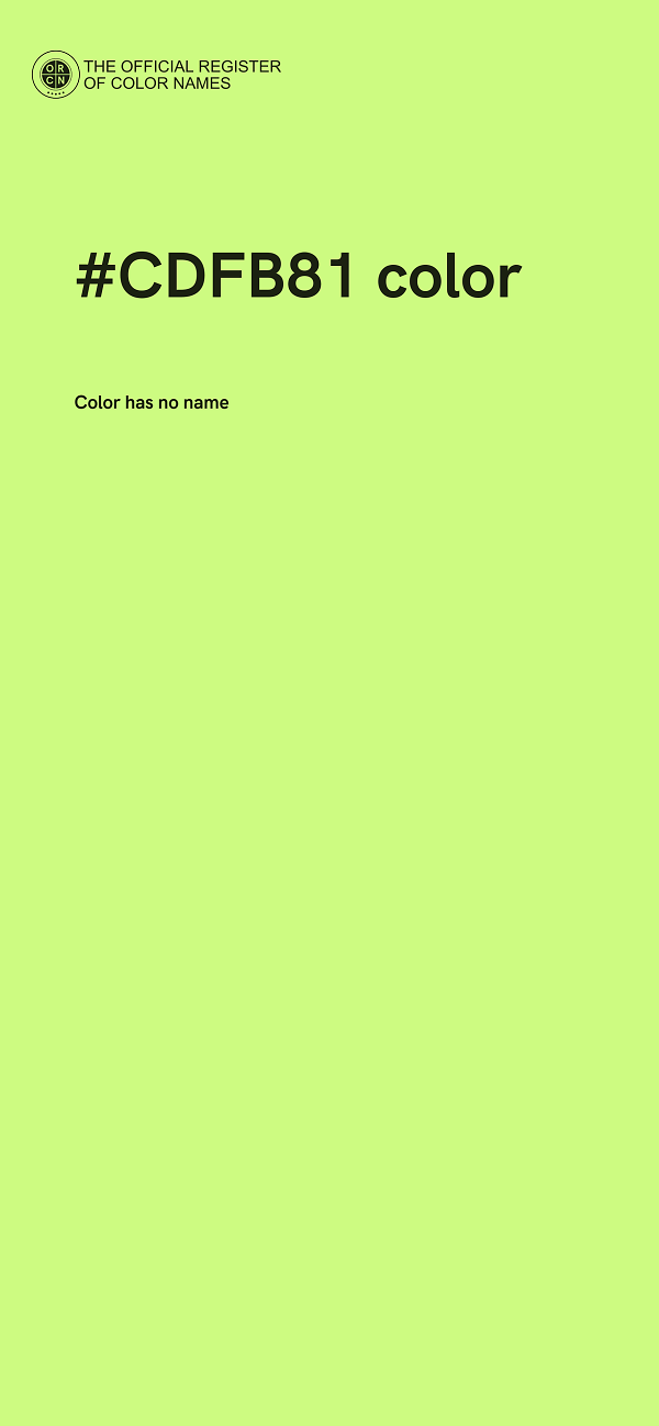 #CDFB81 color image
