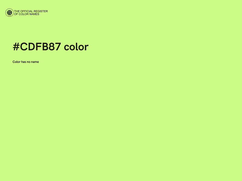 #CDFB87 color image