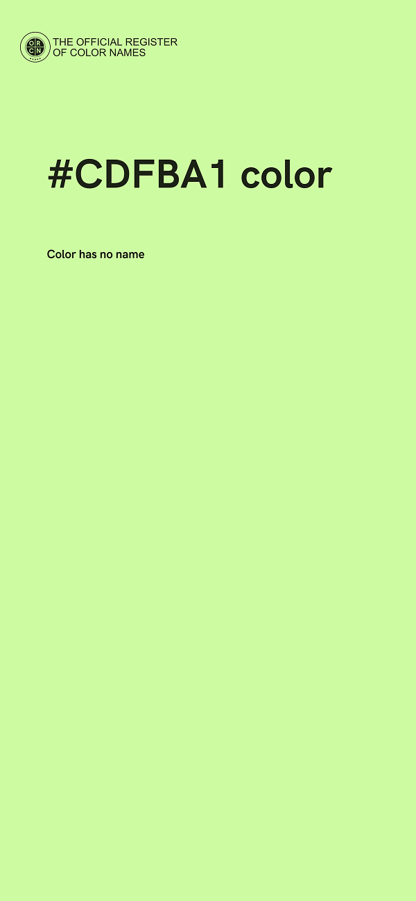 #CDFBA1 color image