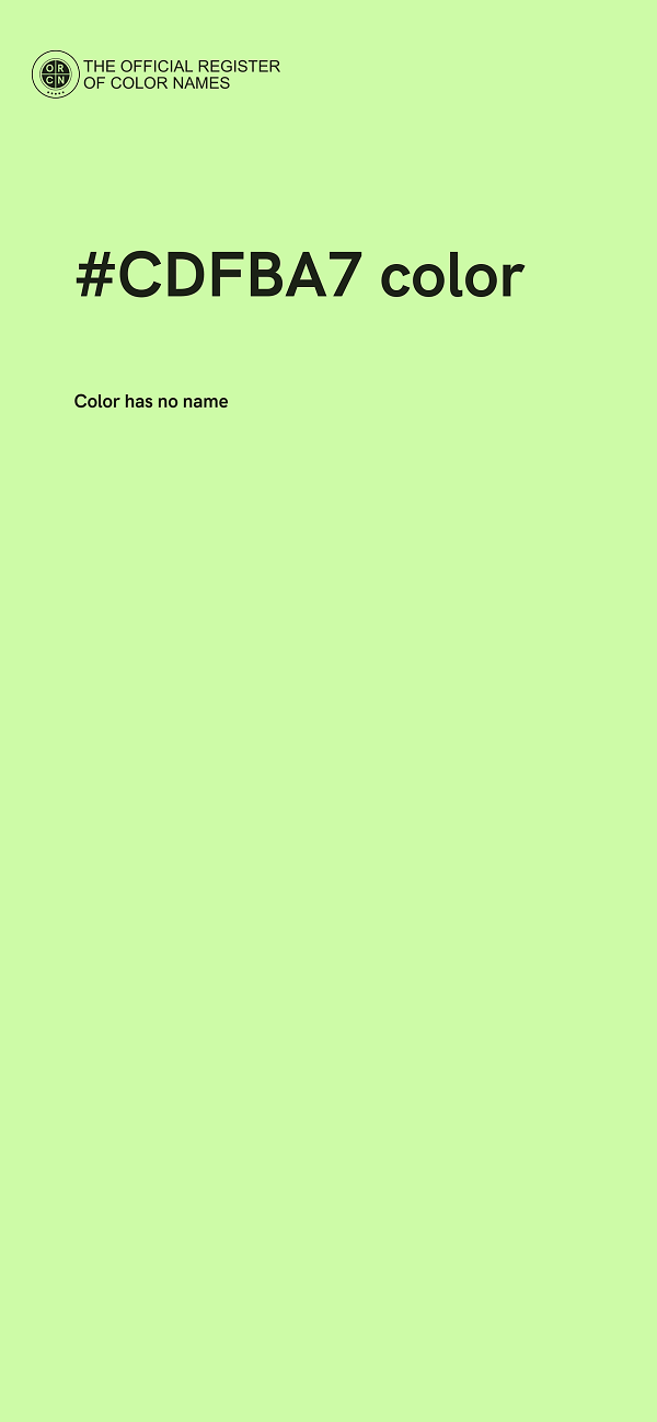 #CDFBA7 color image