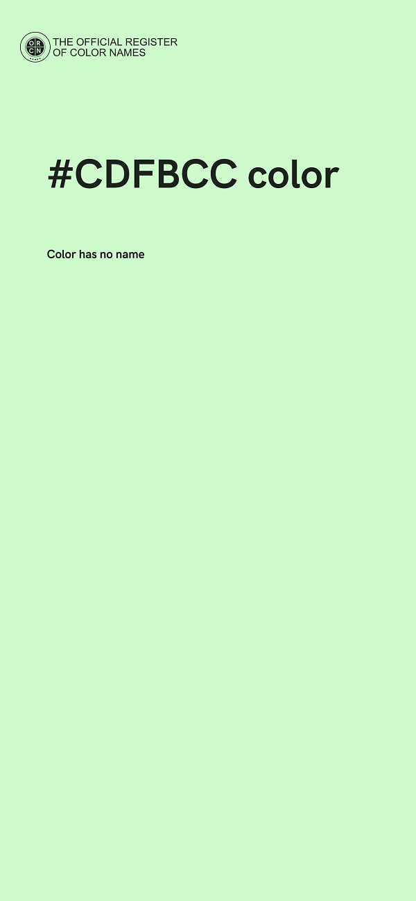 #CDFBCC color image