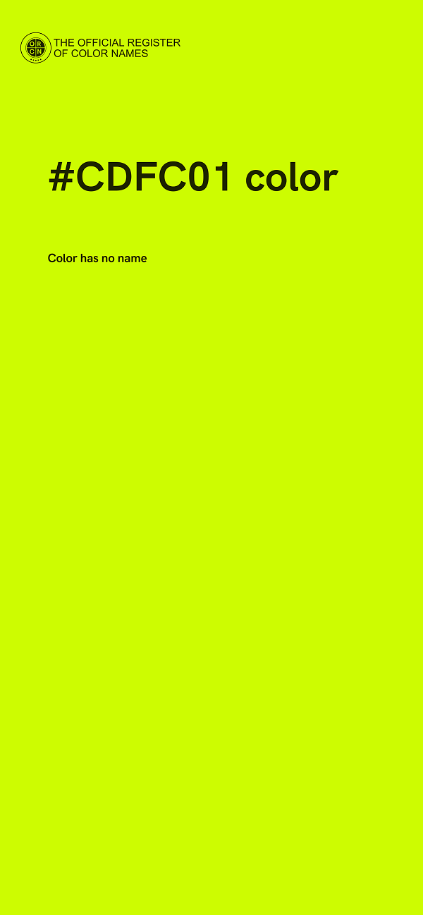 #CDFC01 color image