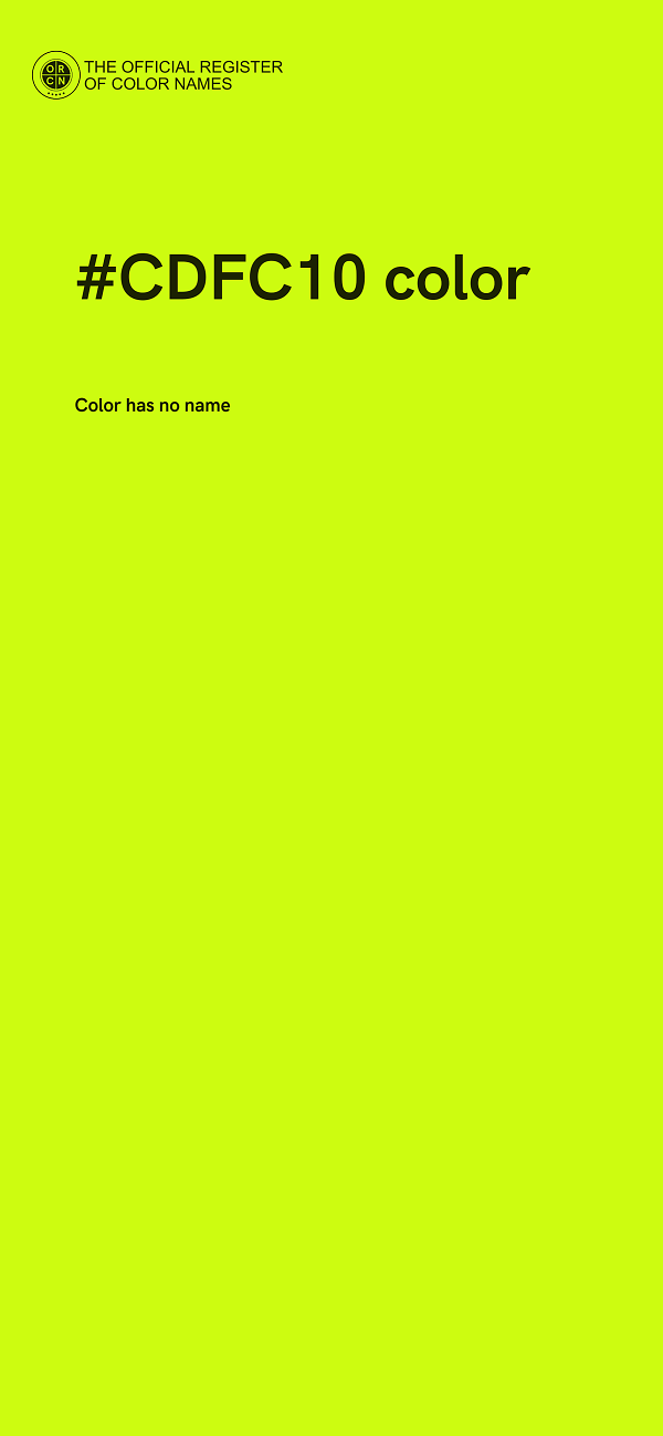 #CDFC10 color image