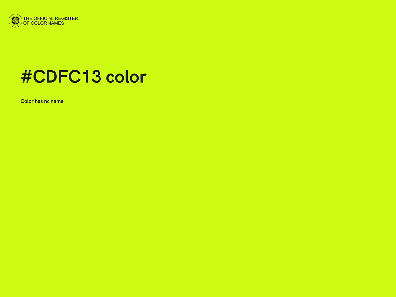 #CDFC13 color image