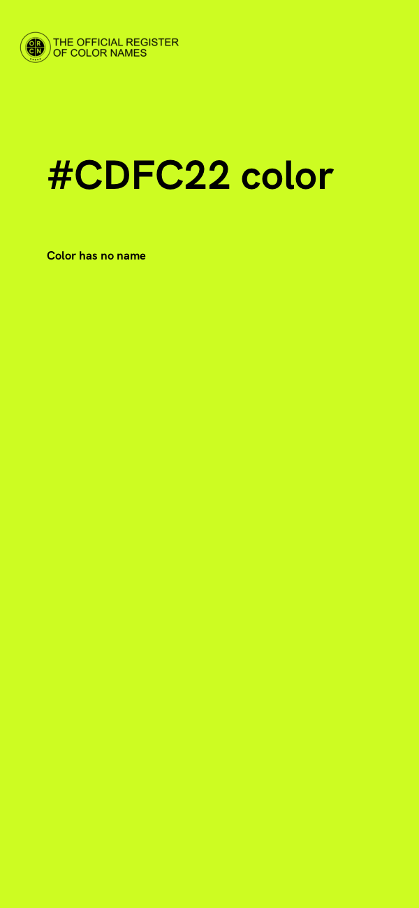 #CDFC22 color image