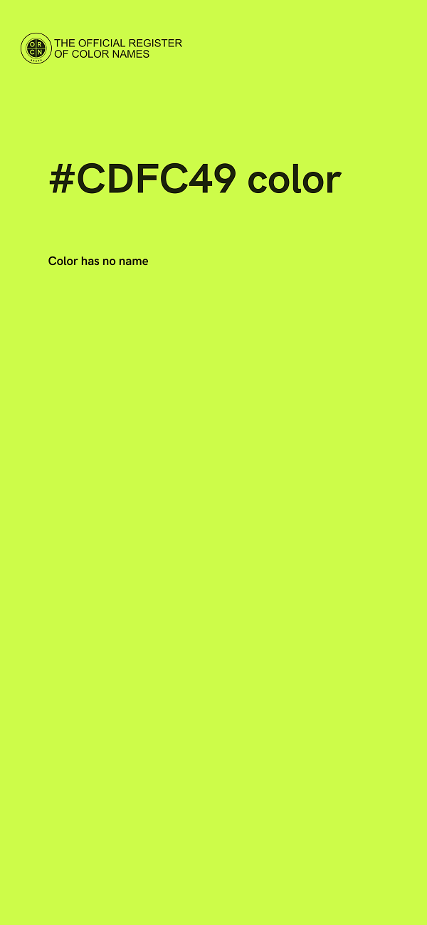 #CDFC49 color image