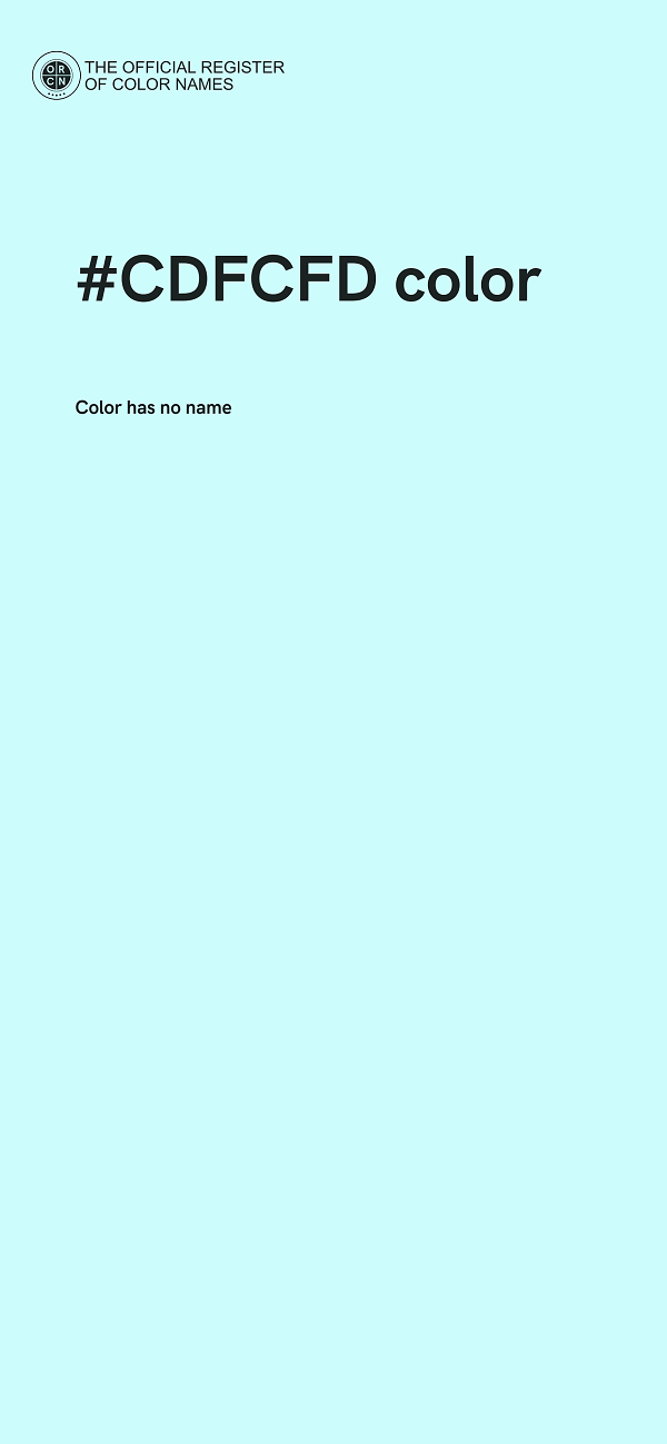 #CDFCFD color image