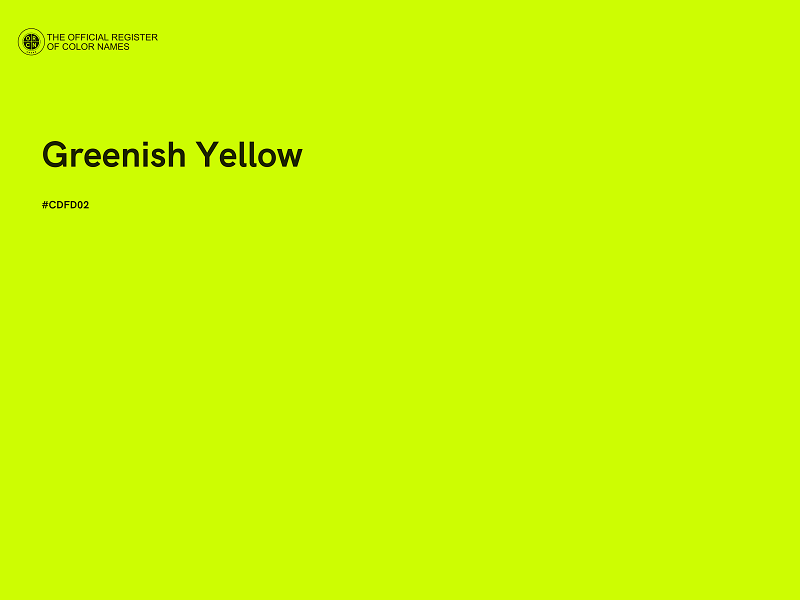 #CDFD02 - Greenish Yellow color image