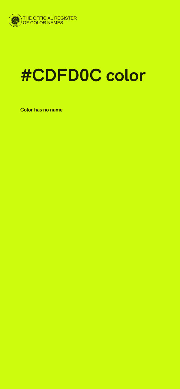 #CDFD0C color image
