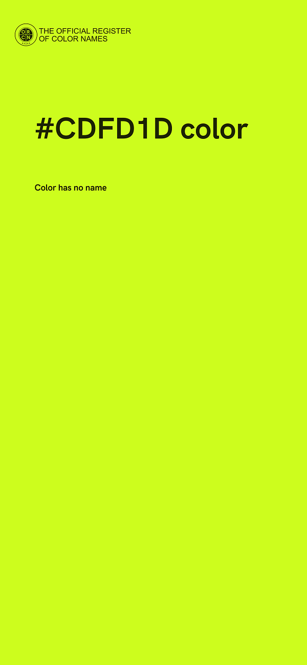 #CDFD1D color image
