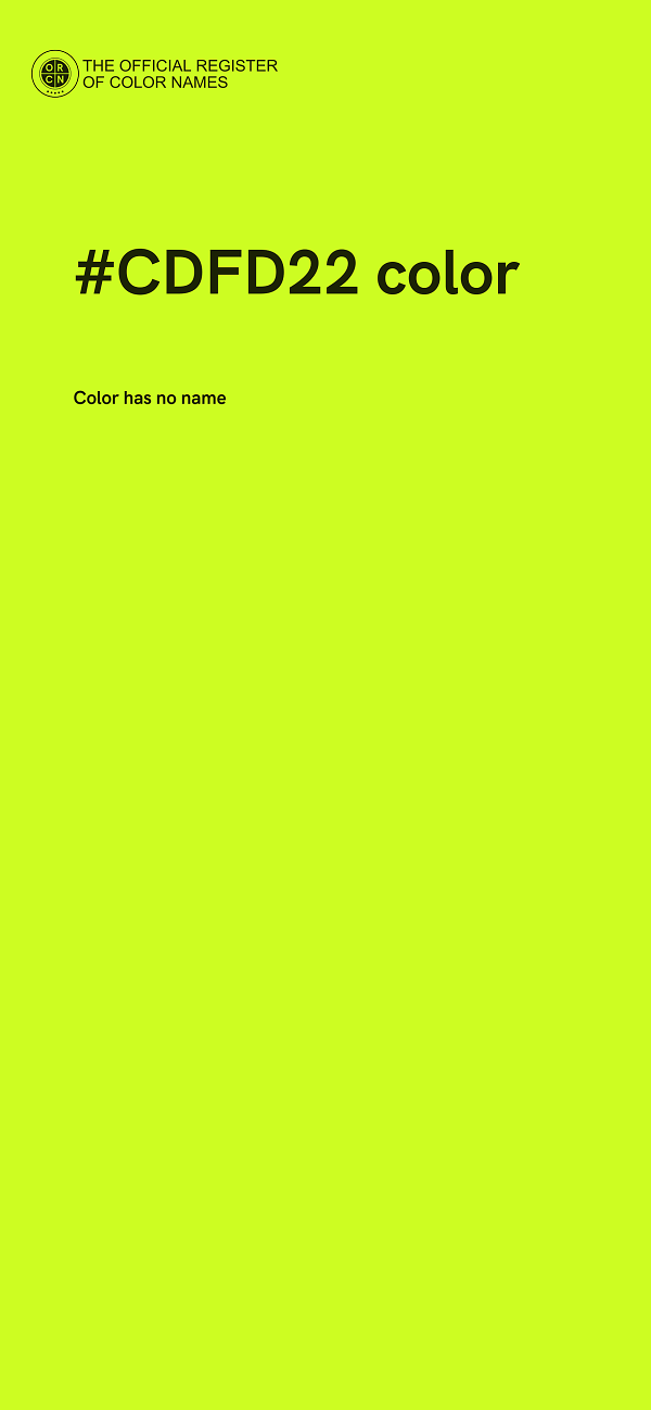 #CDFD22 color image