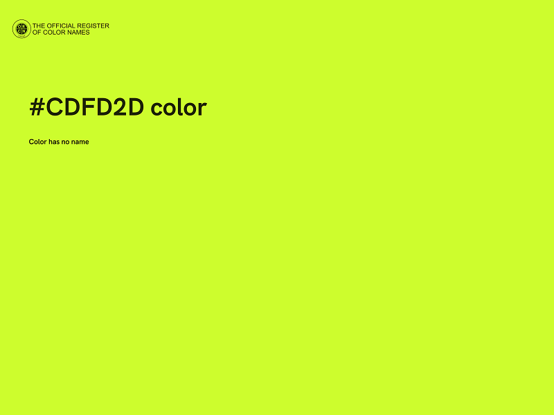#CDFD2D color image