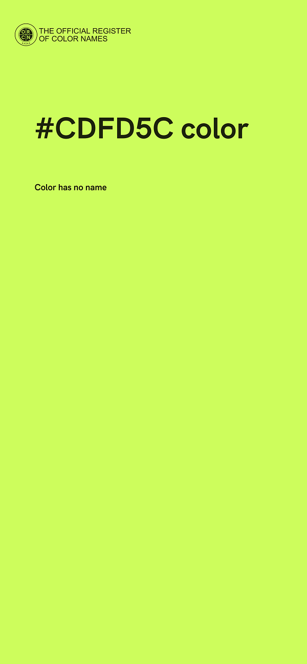 #CDFD5C color image