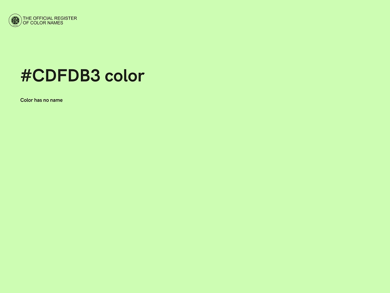 #CDFDB3 color image