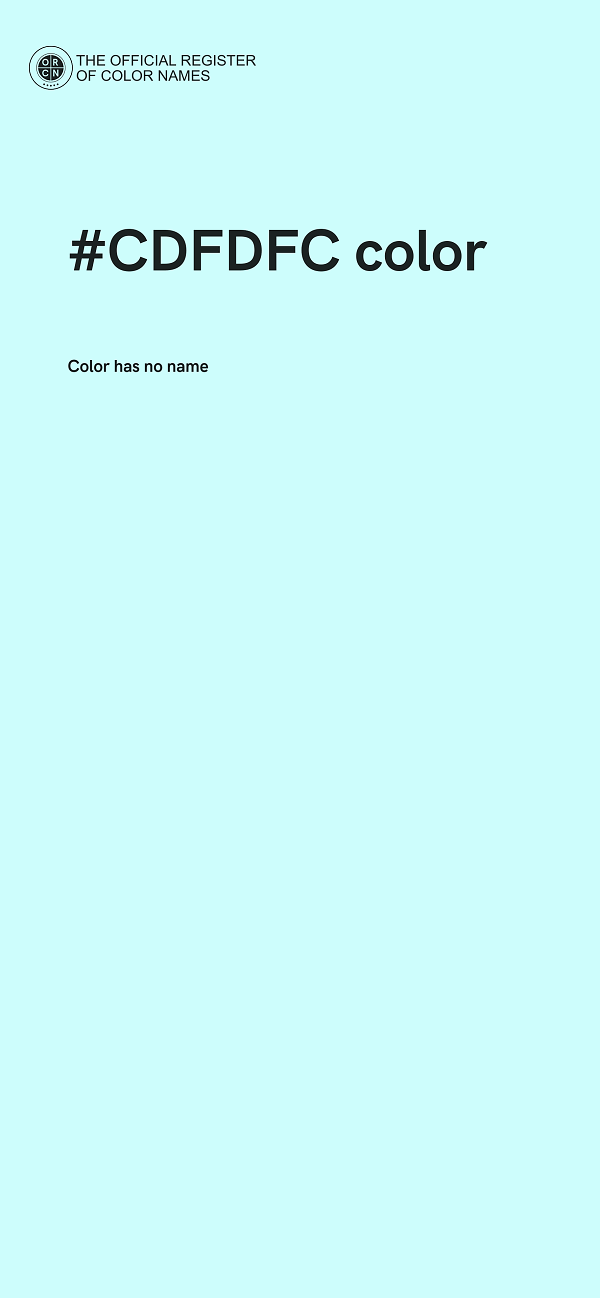 #CDFDFC color image