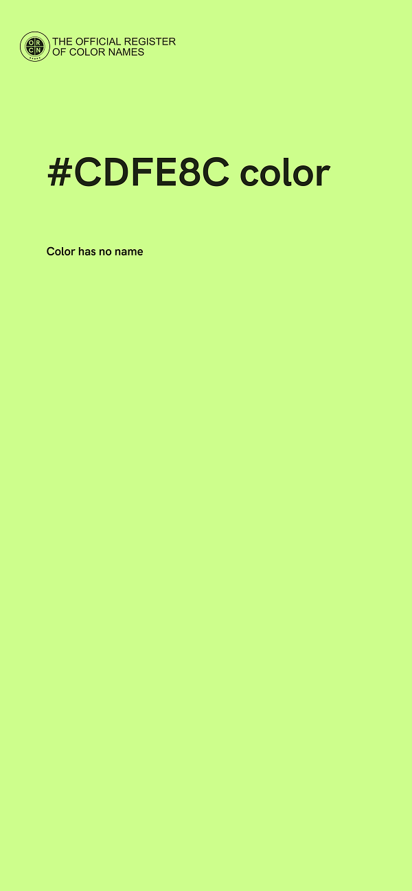 #CDFE8C color image