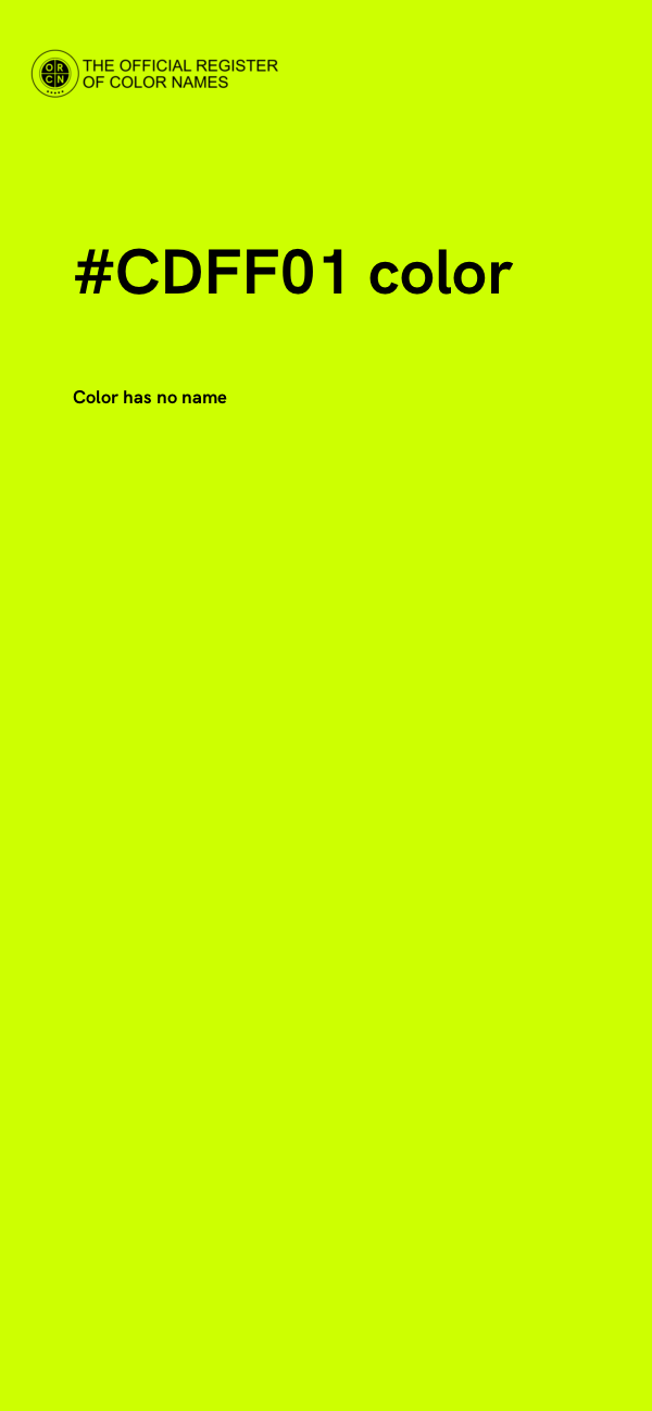 #CDFF01 color image