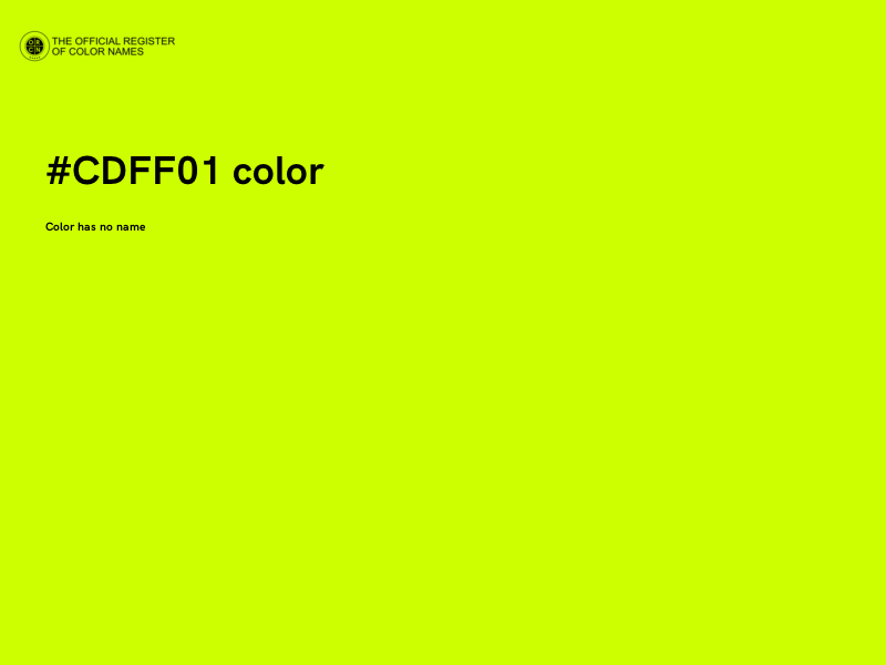 #CDFF01 color image