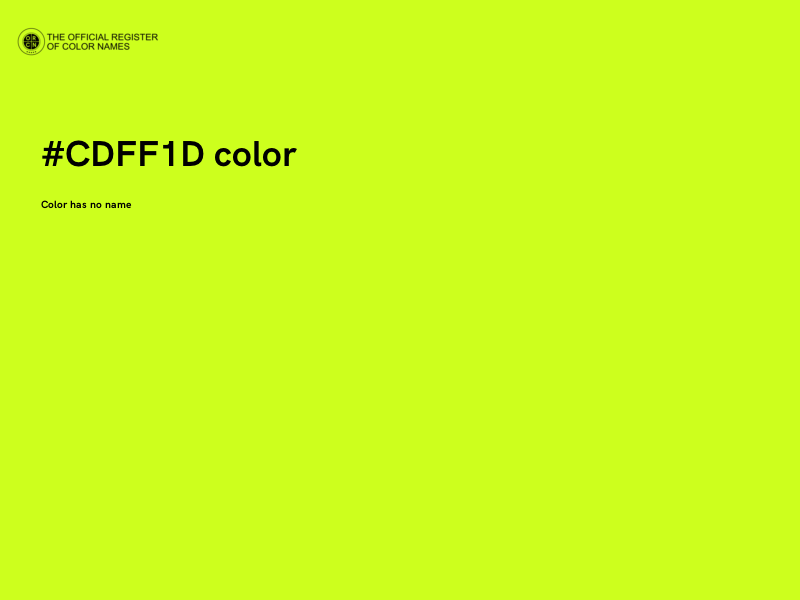 #CDFF1D color image