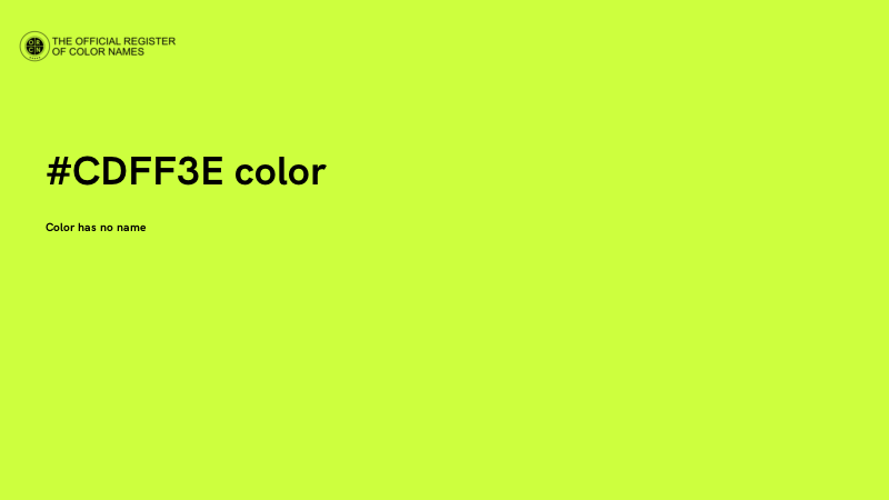 #CDFF3E color image