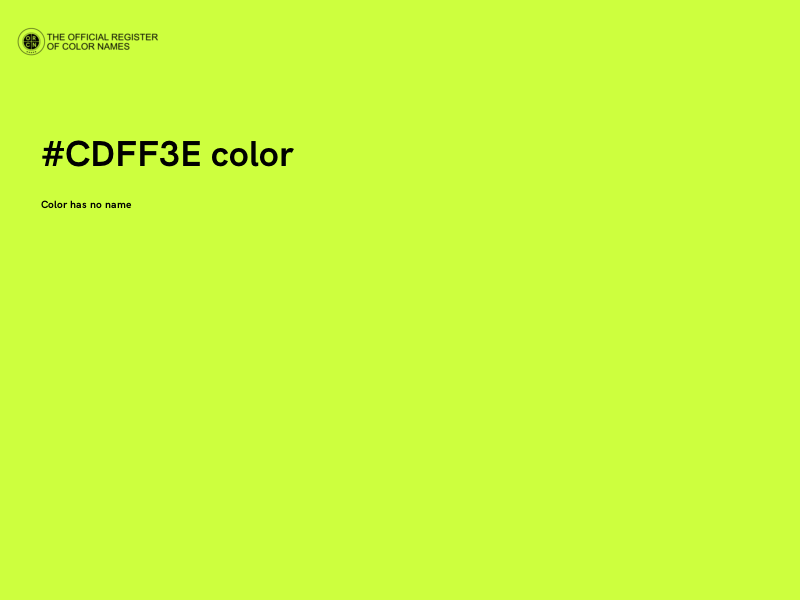 #CDFF3E color image