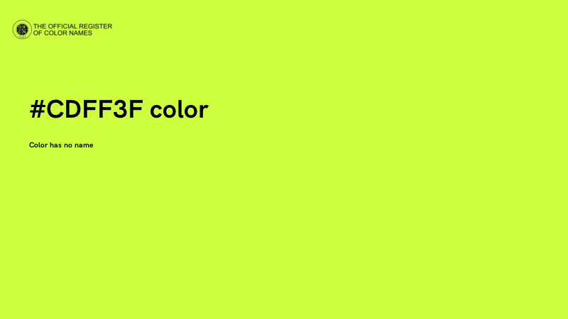 #CDFF3F color image