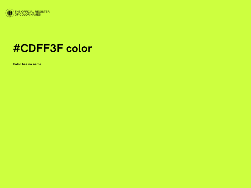 #CDFF3F color image
