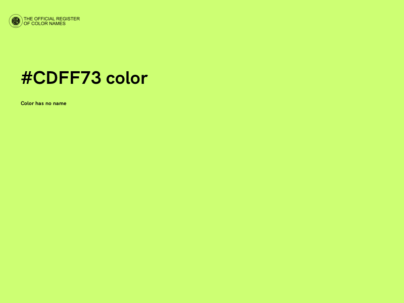 #CDFF73 color image