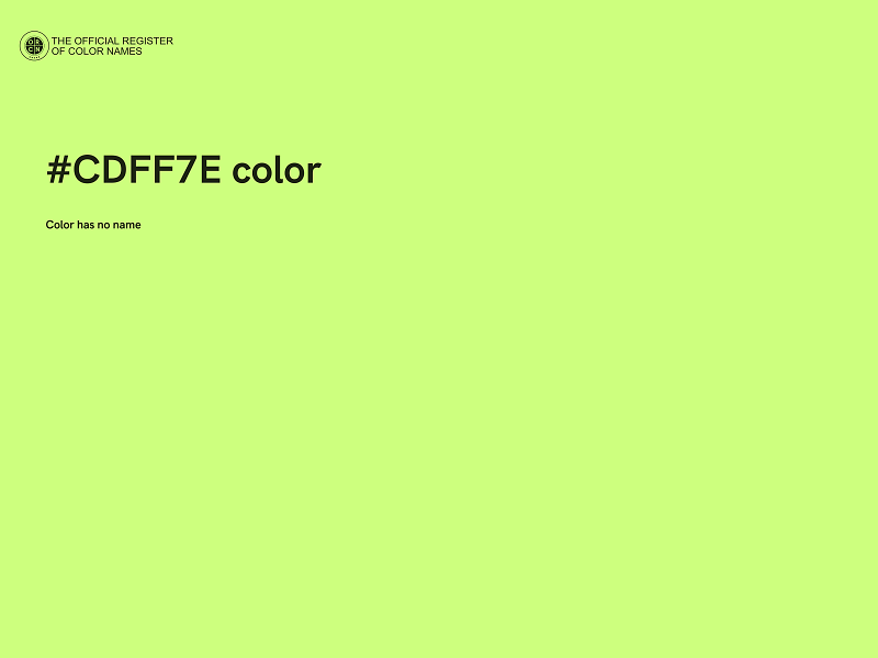 #CDFF7E color image