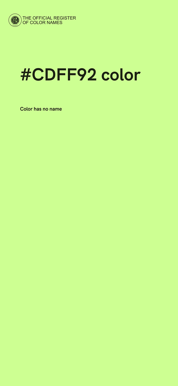 #CDFF92 color image