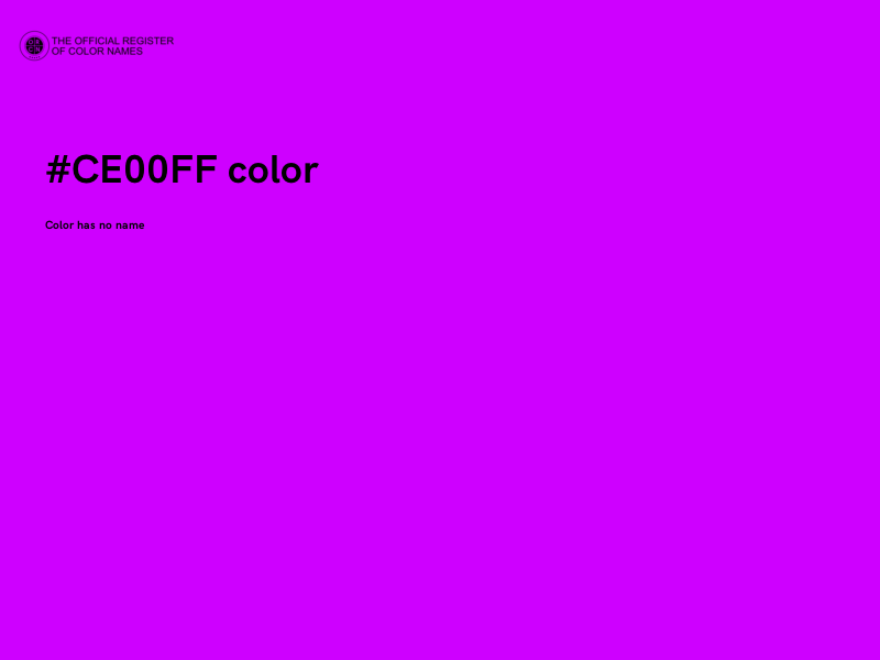 #CE00FF color image