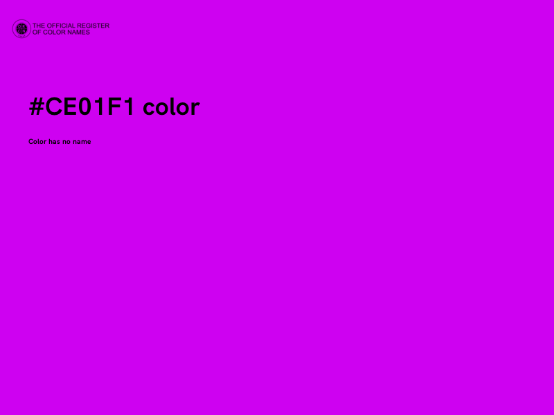 #CE01F1 color image