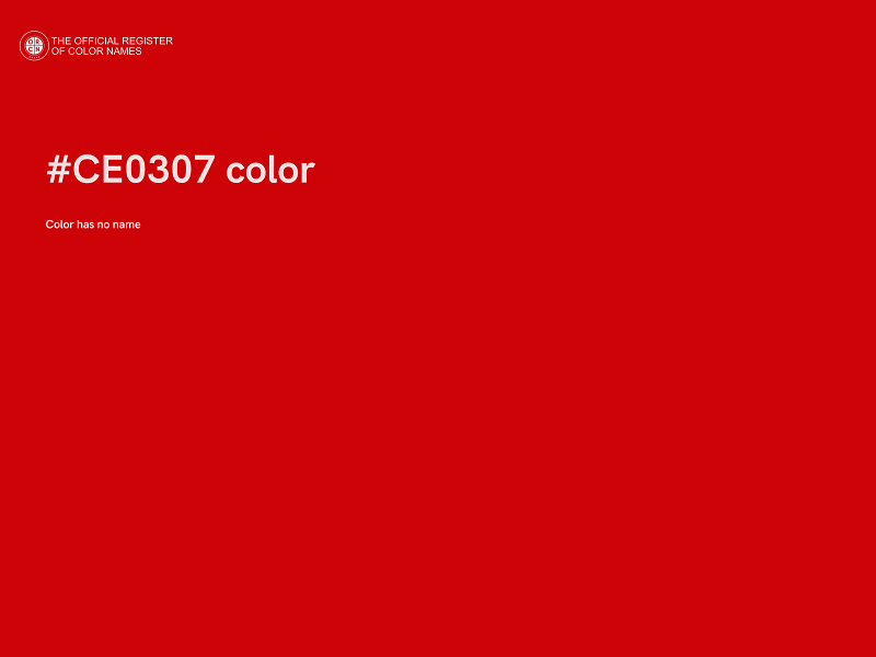 #CE0307 color image