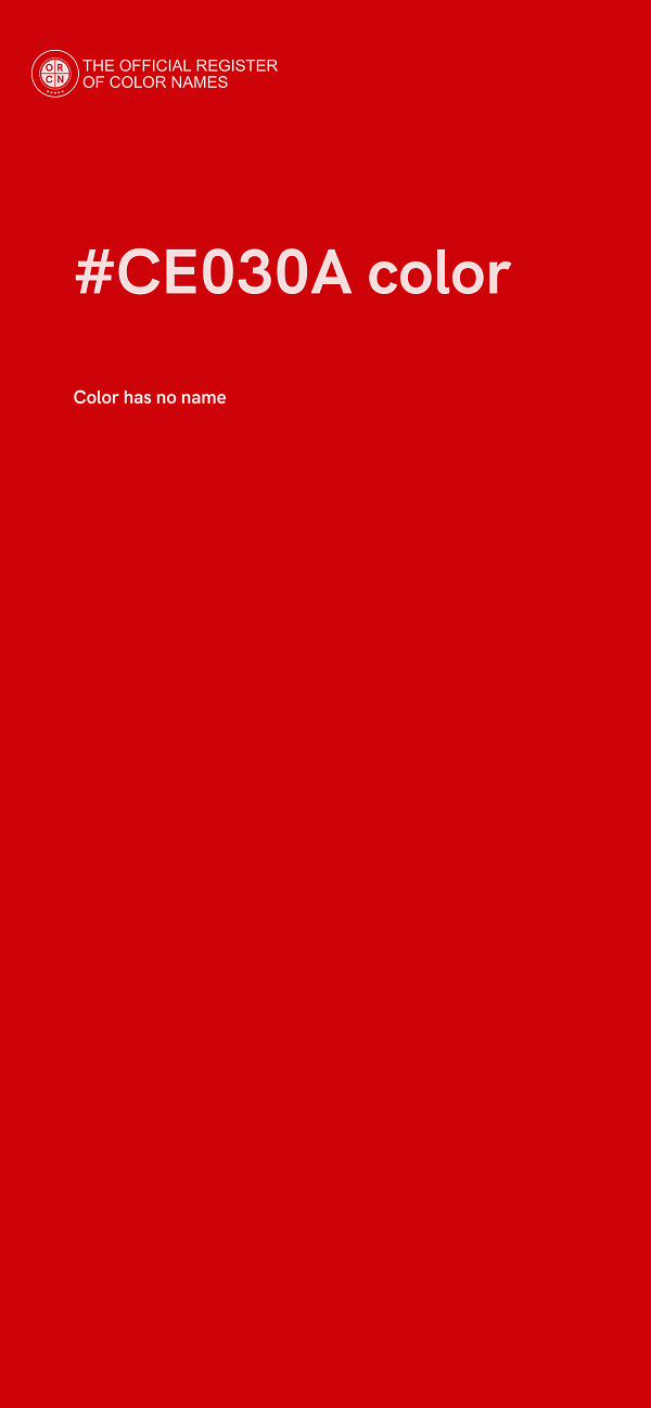 #CE030A color image