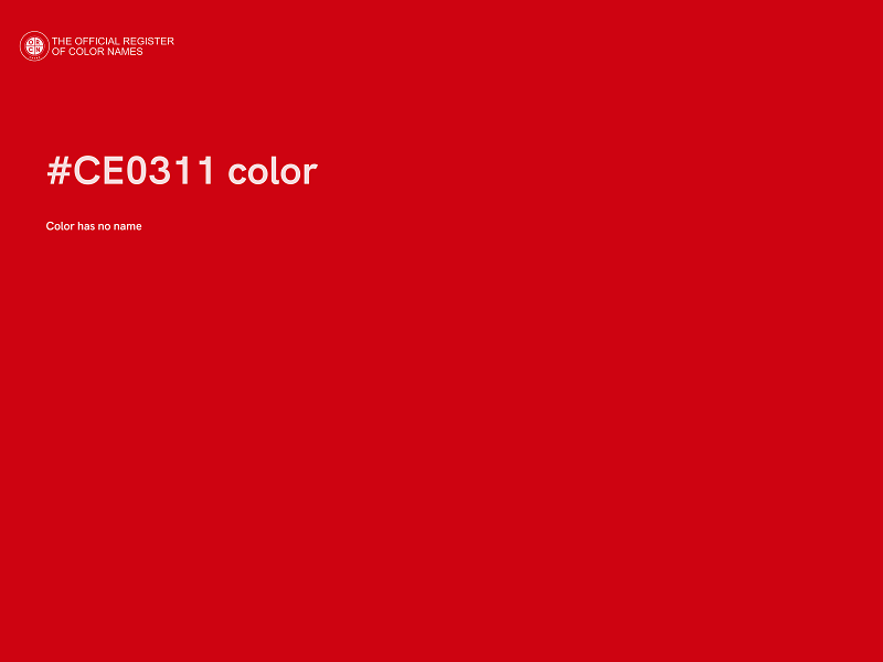 #CE0311 color image