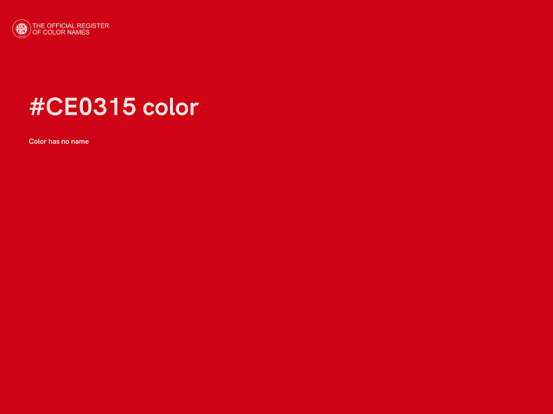 #CE0315 color image
