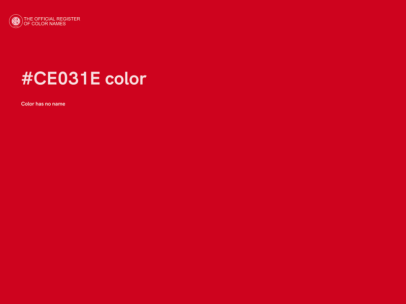 #CE031E color image