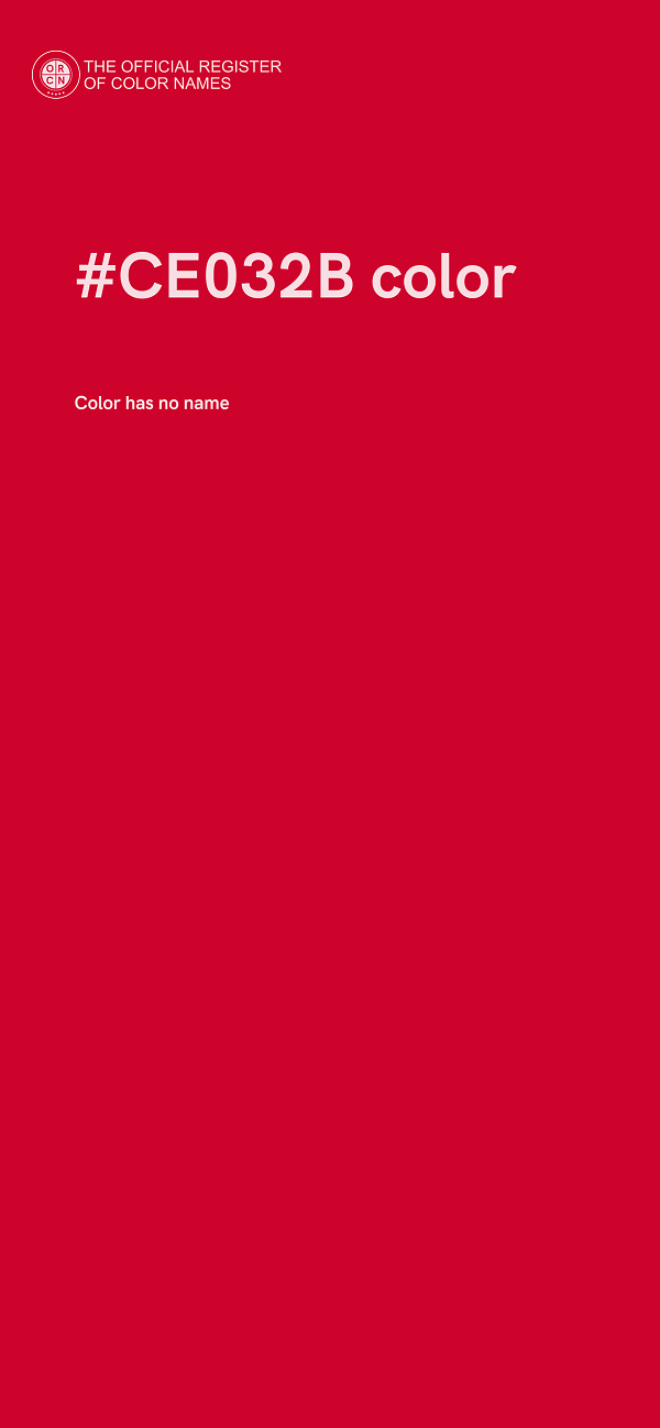 #CE032B color image