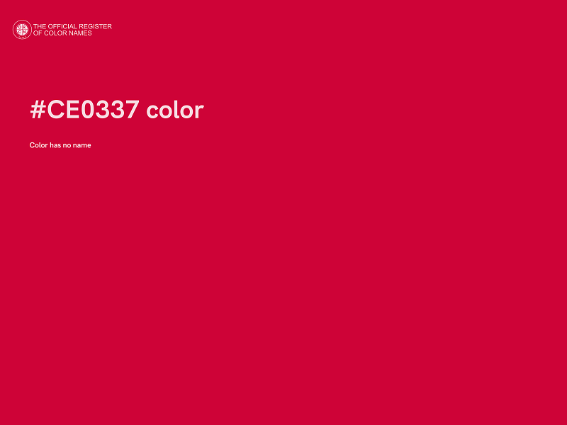 #CE0337 color image